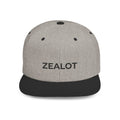 Zealot Flat Bill Snapback Hat — Two-Tone Embroidered Streetwear Cap