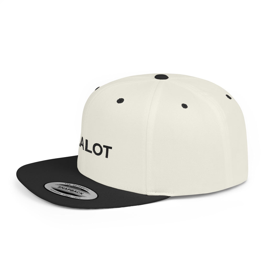 Zealot Flat Bill Snapback Hat — Two-Tone Embroidered Streetwear Cap