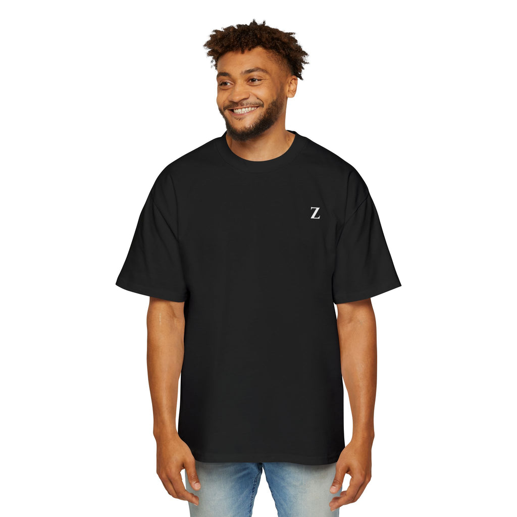 Relentless Zealot Tee — Men’s Oversized Graphic Shirt with Crossed Swords & Flame