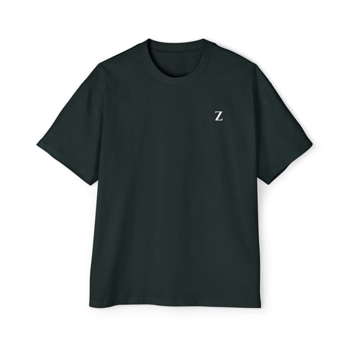 Relentless Zealot Tee — Men’s Oversized Graphic Shirt with Crossed Swords & Flame