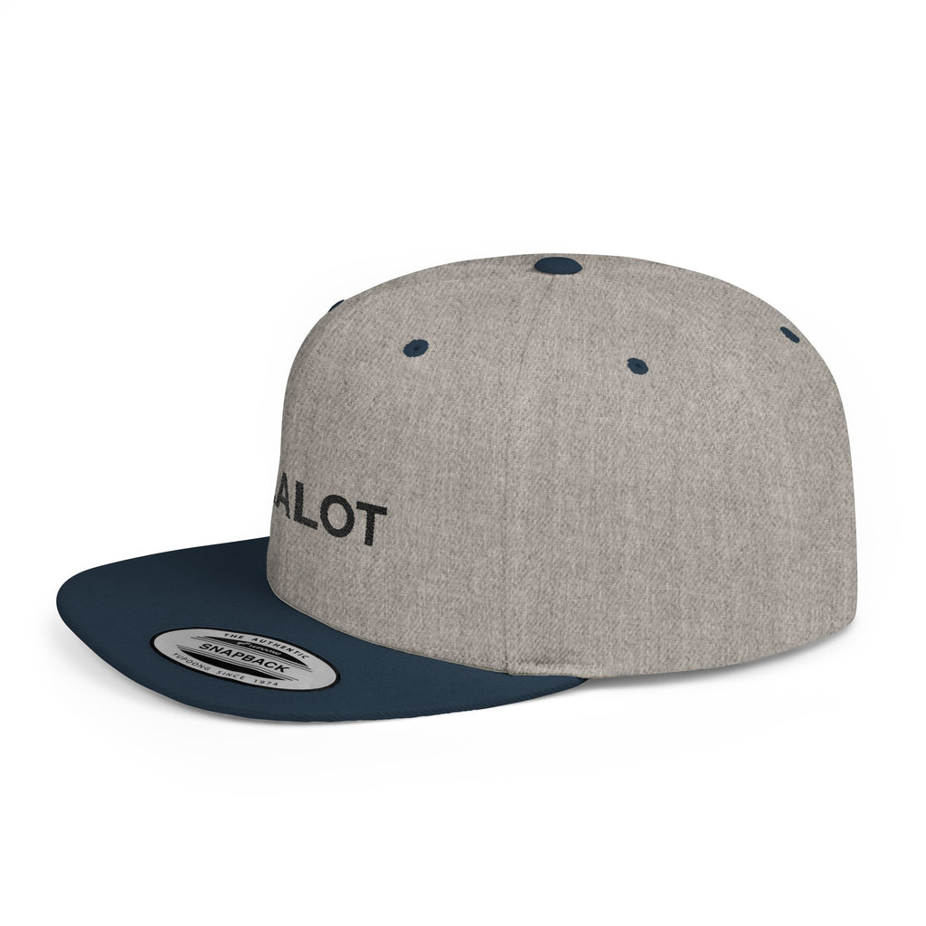 Zealot Flat Bill Snapback Hat — Two-Tone Embroidered Streetwear Cap